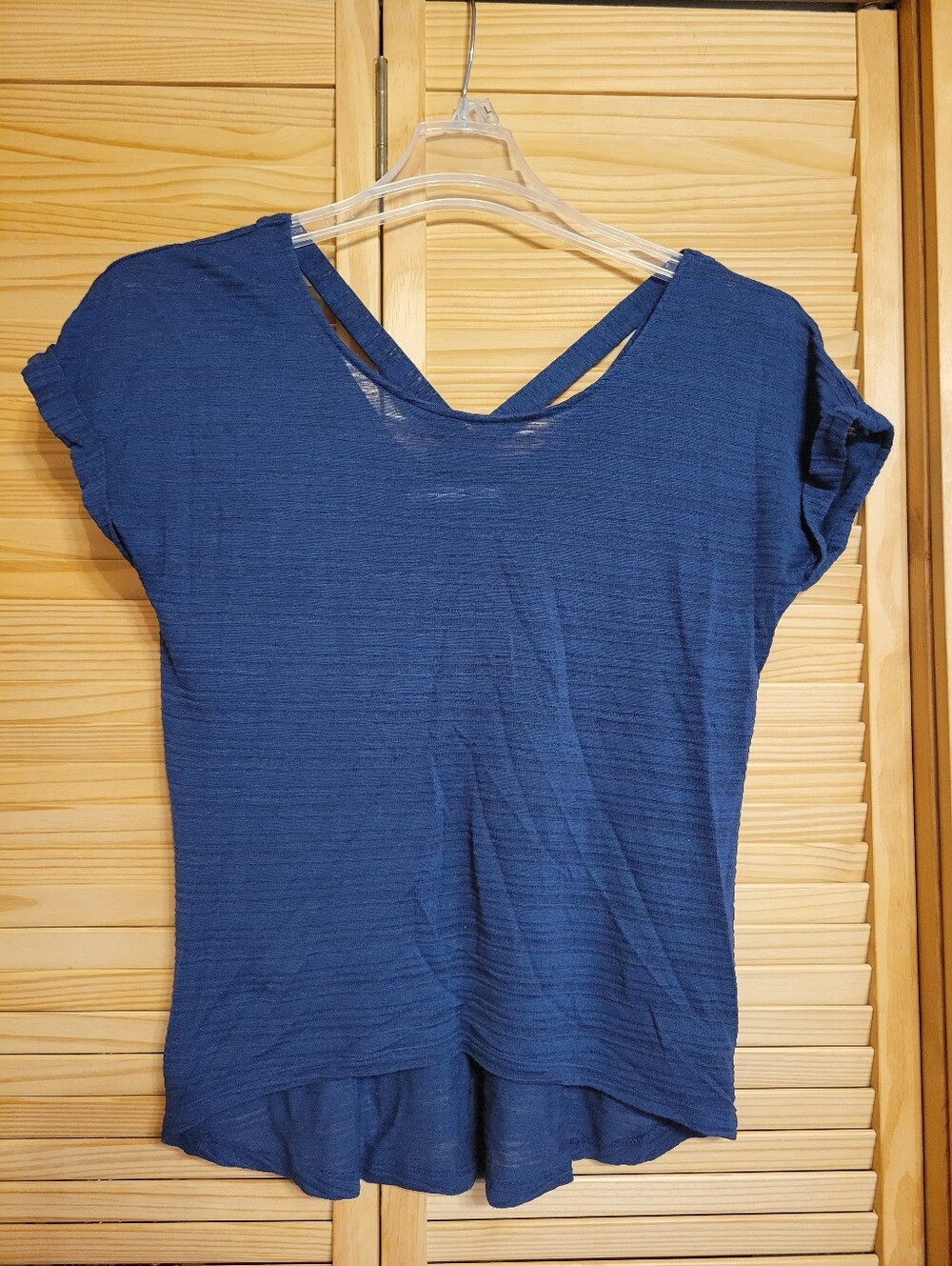 Maurices Navy Blue short sleeve womens top size small